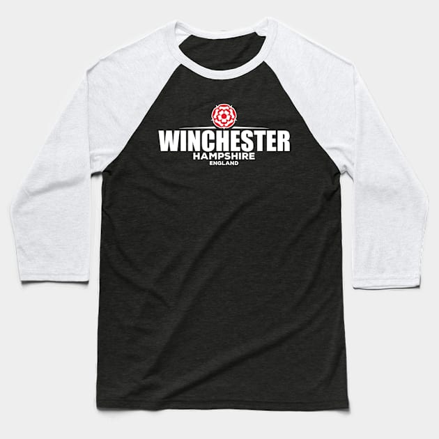 Winchester Hampshire England Baseball T-Shirt by LocationTees